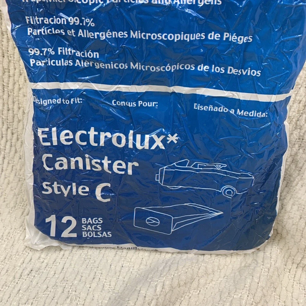 12 Electrolux Allergy Micro filtration Canister Style C Vacuum Bags‎ Envirocare